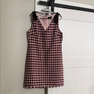 Kate Spade Pink and Black Plaid Mini Dress